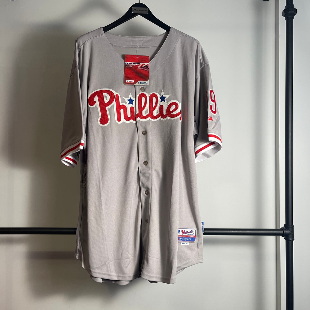 Men's Majestic Philadelphia Phillies Ibanez Jersey size 52